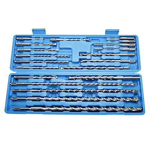 SDS Plus Rotary Hammer Drill Bits 20pcs SDS+ Carbide Tip Concrete...