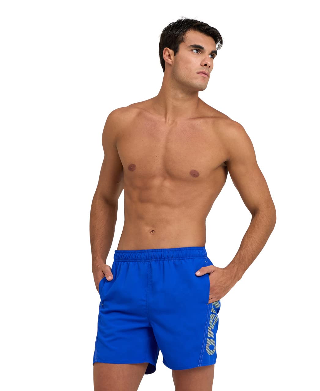 international  Men'  Fundatals Logo R Beach Boxer, Football by Arena in Size S, Sports Direct