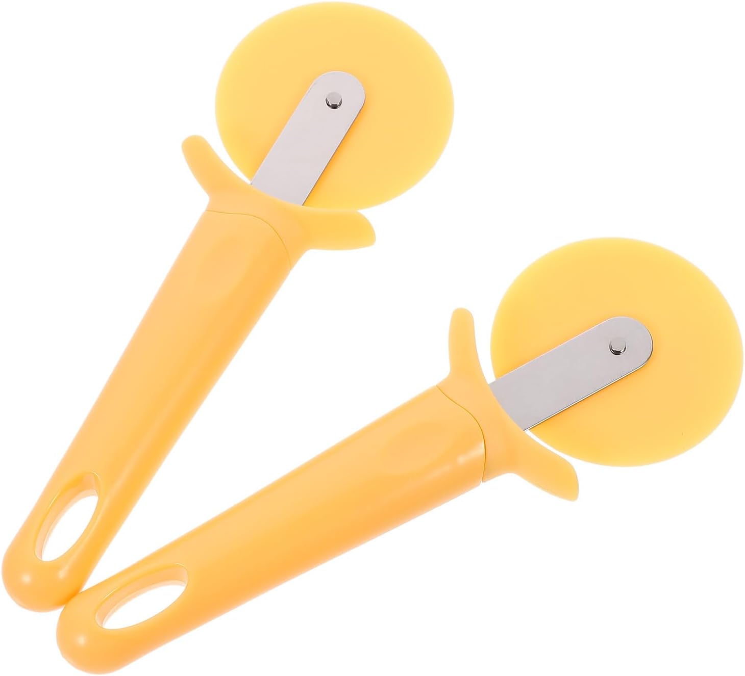 2pcs Abs Pizza Cutter Wheel Slicer Set, Practical Pizza Wheel Cutter Tool with Sharp Roller for Kitchen and Dining Use