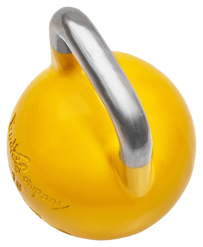Bad Company Kettlebell in Acciaio per Uso agonistico I Peso a Sfera con Manico I Diverse Varianti di Peso Definite per Colore I da 8 a 40 kg