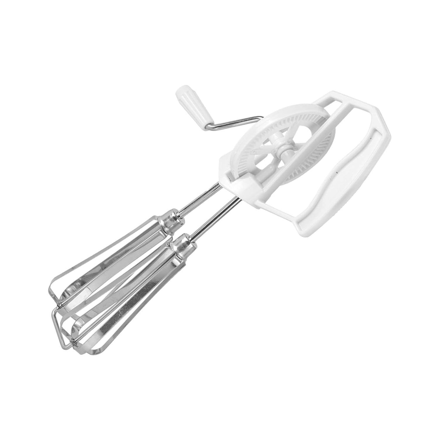 Hand Mixer Stainless Steel Handheld Manual Egg Blender Egg Beater Egg Beaters with Rotated Handle for Kitchen Cooking