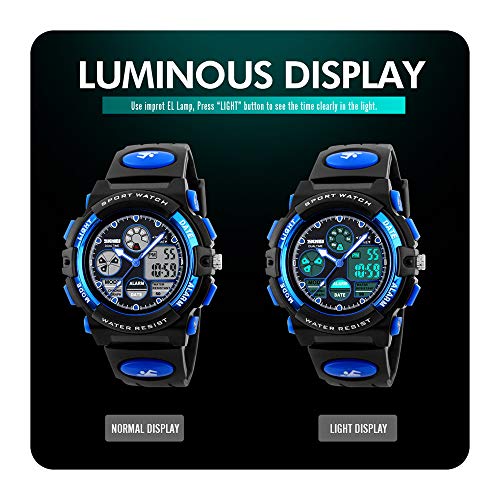 Loijon 1163 Relógios Crianças Esportes ao ar livre Crianças Relógios Relógio pulso quartzo digital p