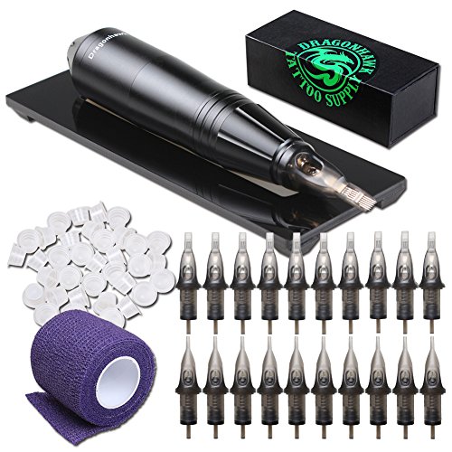 Dragonhawk Cartridge Tattoo Machine Kit Pen Rotary Tattoo Machine Tattoo Needles D1013-6 (V1)