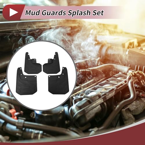 Image of 1 Set Mud Flaps Splash Guards for Chevrolet Colorado 2023-2024 Front and Rear Mud Guards W /Mount Accessories
