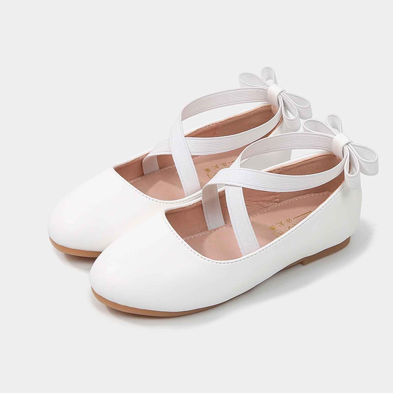 Zapatos De Vestir Niña Cuero Comodos Y Elegantes Zapato Princesa Niña Brillantes Ligeros Cómodas Plano Antideslizantes Colegio Fiesta Cenicienta Adolescente Chica Shoes