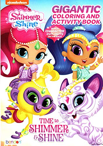 Niñas, Video On Demand Nickelodeon Shimmer and Shine - Time to Shimmer and Shine - Gigantic Coloring & Activity Book - 200 Pages