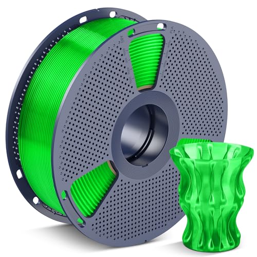 Image of SUNLU 3D Printer Filament, Neatly Wound PLA Filament 1.75 mm, Dimensional Accuracy + /- 0.02mm, Fit Most FDM 3D Printers, 1kg Spool (2.2lbs), 330 Meters, Transparent 3D Printing Filament, Clear Green