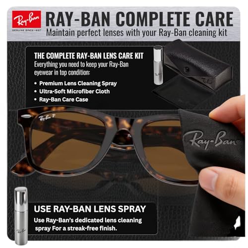 Image of Ray-Ban RB2140 ORIGINAL WAYFARER CLASSIC Square Shape Sunglasses for Men & Women with Official Eyewear Kit