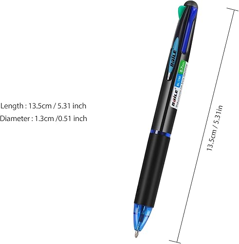 Miniatura 2 de Baile Bolígrafo multifuncional de 4 colores de 0.028 in en un bolígrafo, paquete de 20