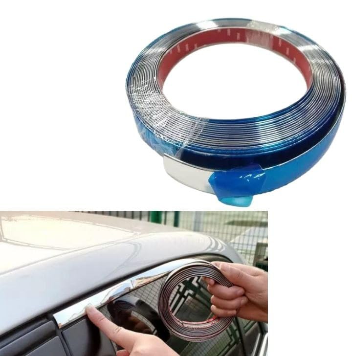 Image of 13 Meter for All Cars (10mm) Side Window Chrome Beading Roll
