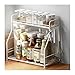 TOMYEUS Portaspezie multifunzione a 3 ripiani per bottiglie di spezie, scaffale per riporre utensili da cucina scaffalatura multifunzione salvaspazio