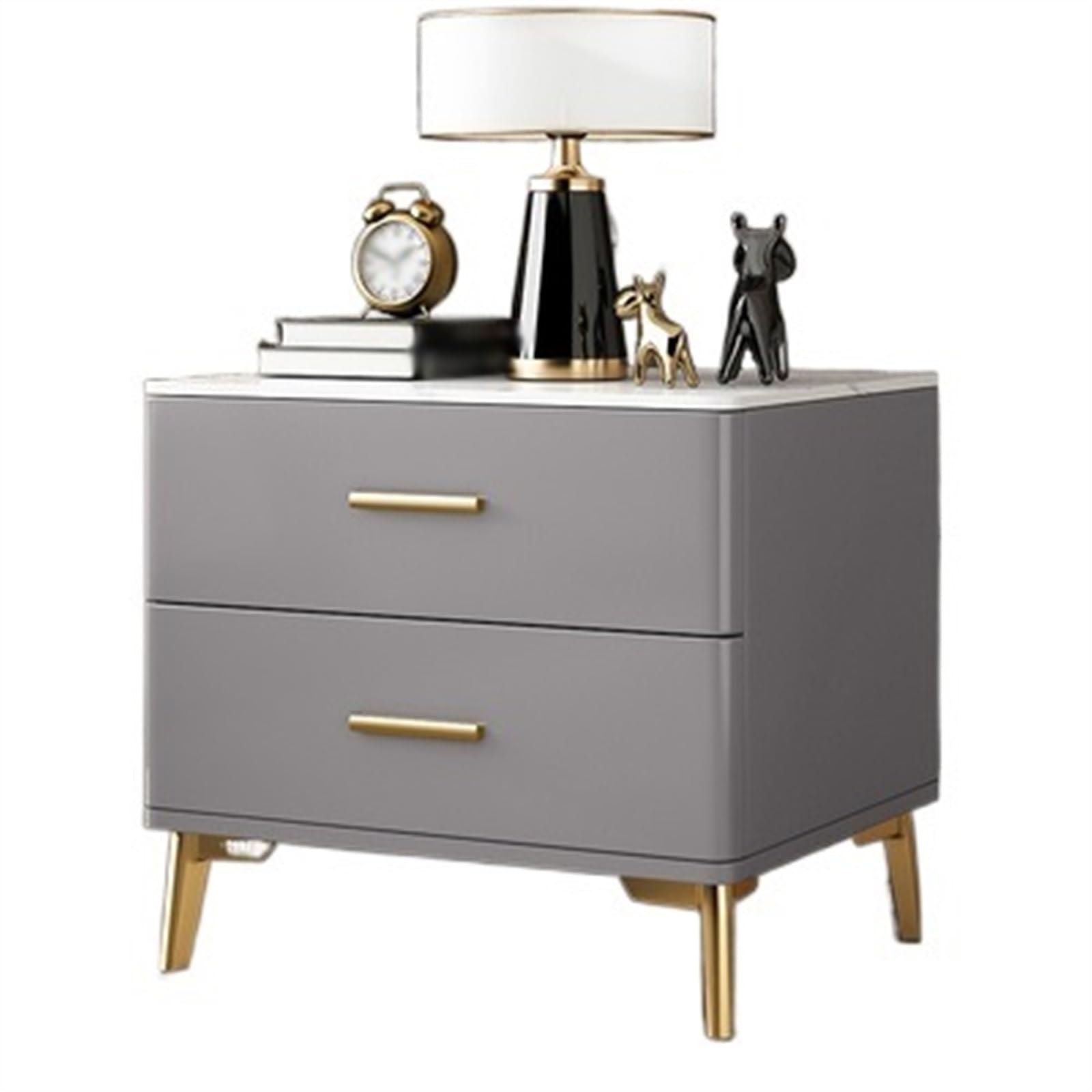 Table de chevet grande capacité de rangement meuble de nuit en bois