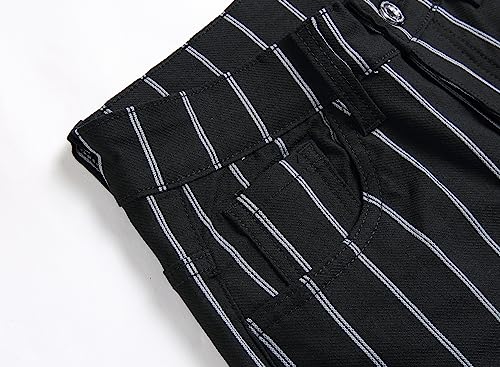 TENGINE Plaid Pants for Men, Mens Skinny Stretch Slim fit Chinos Golf Business Dress Casual Pants4