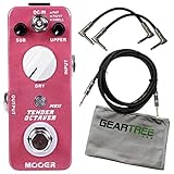 Mooer Tender Octaver MKII Precise Micro Octave Pedal w/ 3 Cables and Cloth