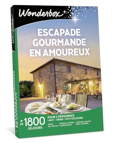 Wonderbox - Escapade Gourmande en Amoureux - Coffret Cadeau...