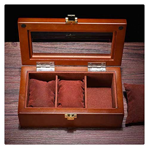 Boîte de présentation en bois noir avec 3 emplacements pour l'organisation de vos montres