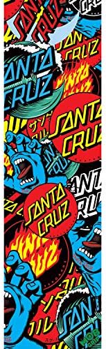 Mob Skateboard Griptape Santa Cruz Classic Collage Grip Tape Sheet 9" x 33"