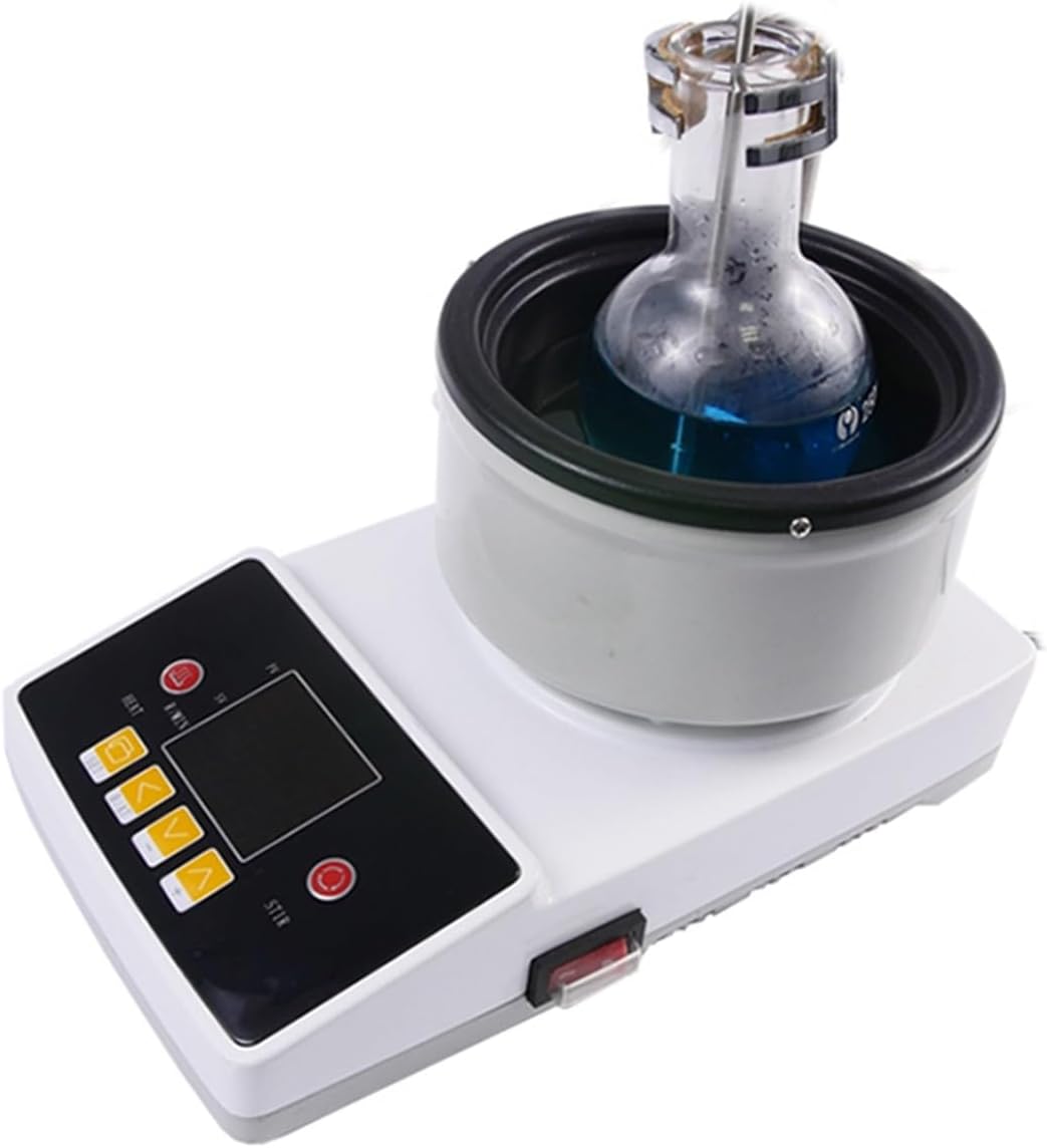 Lab Water Bath, Laboratory 1800rpm Water/Oil Bath 2000ml 2L Thermostics Heating Pot with Magnetic Stirrer for Lab,