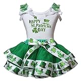 Photo Gallery petitebelle bambino bianco happy day st patricks shirt clover petalo gonna set nb-8y, verde, 6-8 anni Photo Gallery petitebelle bambino bianco happy day st patricks shirt clover petalo gonna set nb-8y, verde, 6-8 anni