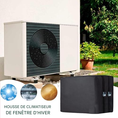 Housse hiver climatiseur extérieur imperméable pour condenseur central - 3