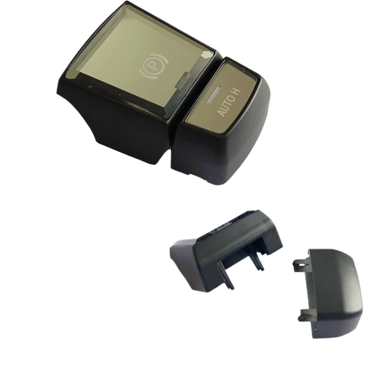 Car Trim Interior for BMW 5 7 F01 F02 F07 F10 F11 F18 F30 520 523 730 Car Handbrake Parking Brake P AUTO H Button Switch Cover(B Black)