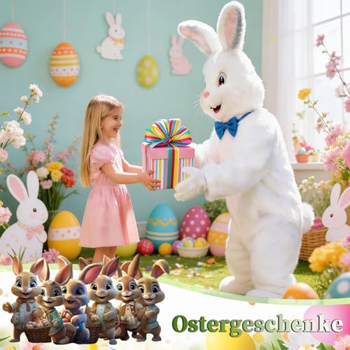 TJYAEKLTD Osterhasen Gartenstecker, Ostern Hof Schild Dekora für Gartendeko, 2D Ostern Werbeschilder, groß Osterdeko Outdoor, Ostereiersuche, frühlingsdeko draußen(35x22 cm, 6Pcs)