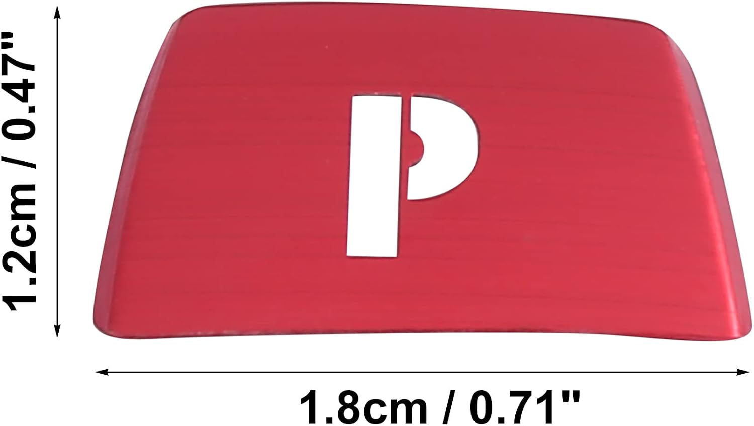 X AUTOHAUX Gear Shift P Button Stickers Knob Cover for BMW 1 Series Red image 4
