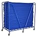 ECR4Kids ELR-0668 Mobile Rest Mat Storage Trolley with Casters, Blue