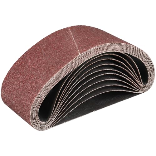 STEBRUAM Bande Abrasive 100x 610 mm,10PCS 40 grain Ensemble de Bandes Abrasives