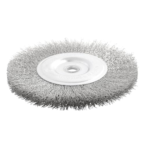 Image of OEMTOOLS 26057 6-Inch Coarse Wire Wheel, Wire Wheel for Angle Grinder, Surface Prep and Deburring, Carbon Steel, Max 4500 RPM