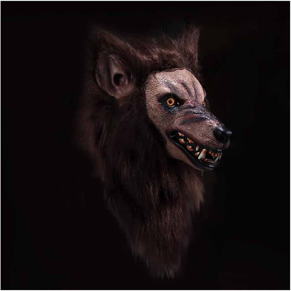 Werewolf Mask - Realistic and Comfortable Monster Cosplay for Halloween, Parties, and Performances for Adults