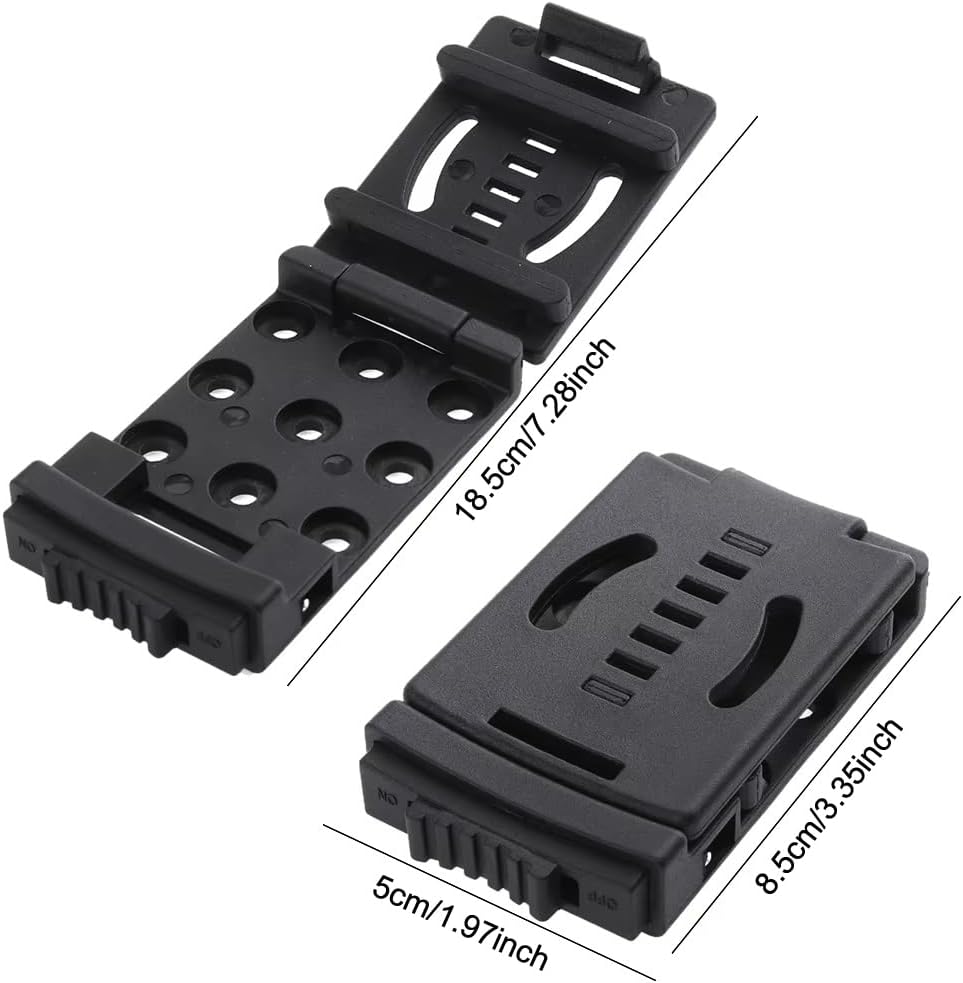 2 Pack Knife Belt Clip Sheath Lock Grip Clamp with Mount Screws Locking System Bracket Attachemnt Holder for Kydex Knives Sheaths Blades Holster Mag Pouches Tactical EDC Tool Camping