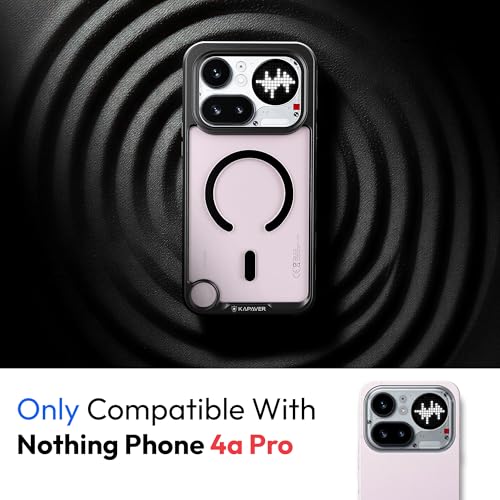Image of KAPAVER Mag-X Sandstone Case for Nothing Phone 4a Pro MagSafe, Magnetic | Nothing Phone 4a Pro Back Cover (Mag-X Black)
