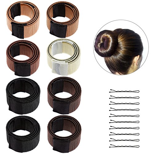 Preisvergleich Produktbild Lictin 8* Haar Bun Hair Bun DIY Haare Bun Tools Bun Clip Werkzeug-Brautfrisur Frisur Fashion Styling mit 10 Haarnadeln