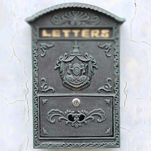 Sdgh Mailbox - Wall Mounted Mailbox Large Vertical Locking Drop Mail Box For Houses Front Porch Residential #TOP3