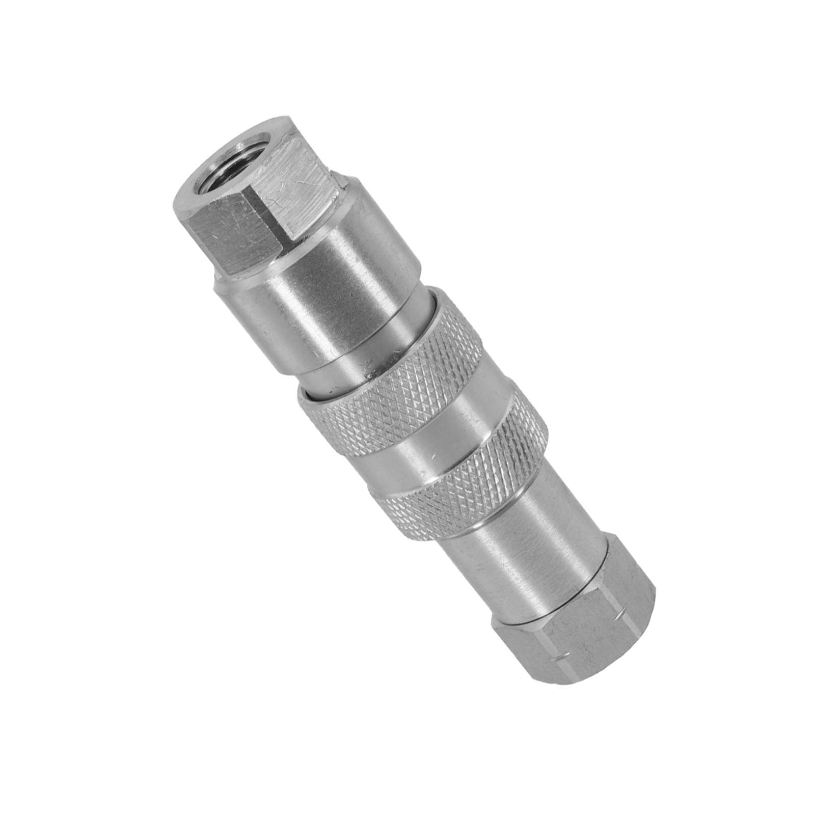 pour ensemble de coupleurs à dégagement rapide à face plate pour BSP, 0 déversement ISO 16028 standard, NPT de 6,35 mm à 19 mm, acier au carbone zingué, 250-325 BAR