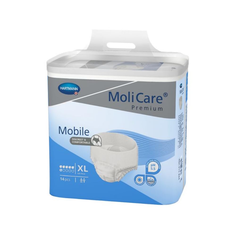 Molicare White Premium Mobile Pants 6 Drops Xl (2100Ml) 14 Pack