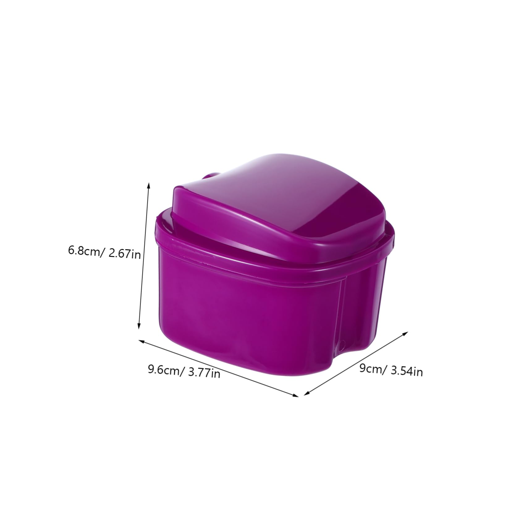 FRCOLOR Box for Dentures Retainer Organizer Cleaning Cup Sturdy Denture Tray Case