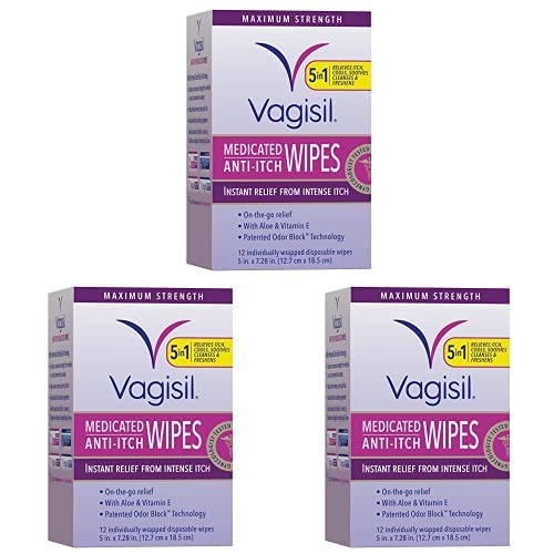 Buy Vagisil AntiItch Medicated Feminine Intimate Wipes for Women