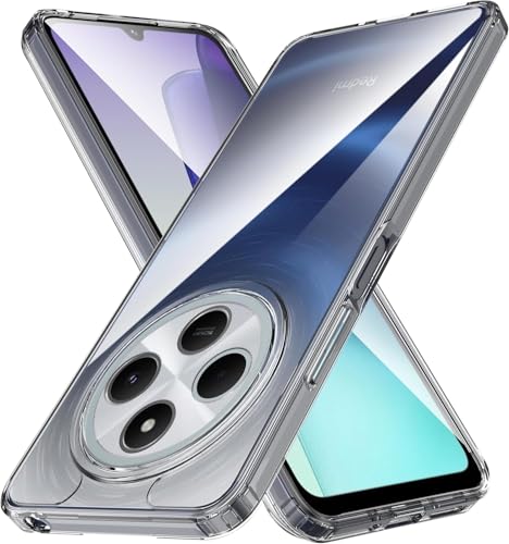 Image of JGD PRODUCTS for Redmi A4 5G Premium Transparent Hybrid Soft Slim Dust Proof Back Case Cover with Camera Protection
