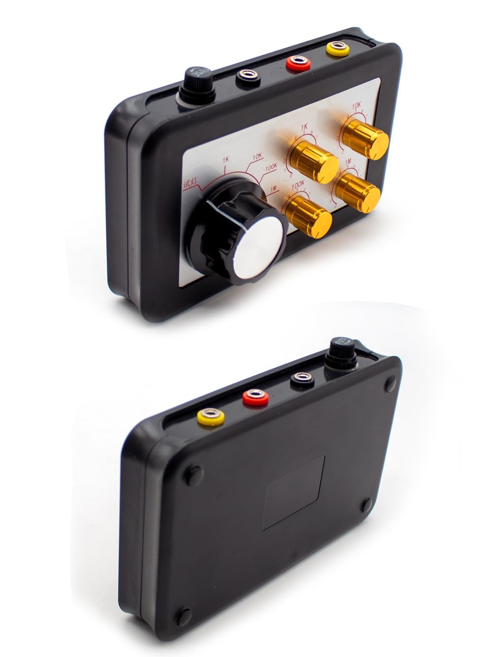 Two views of the Automobile Signal Simulator Tester, top and bottom
