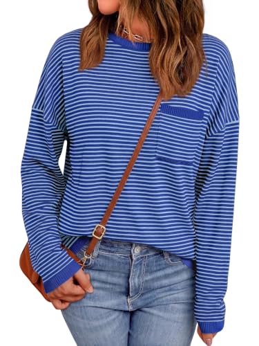Image of LILLUSORY Womens Striped Lightweight Sweaters 2026 Fall Fashion Outfits