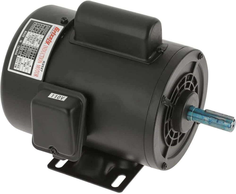 Grizzly Industrial G2527 - Motor 1/3 HP Single-Phase 1725 RPM TEFC 110V/220V