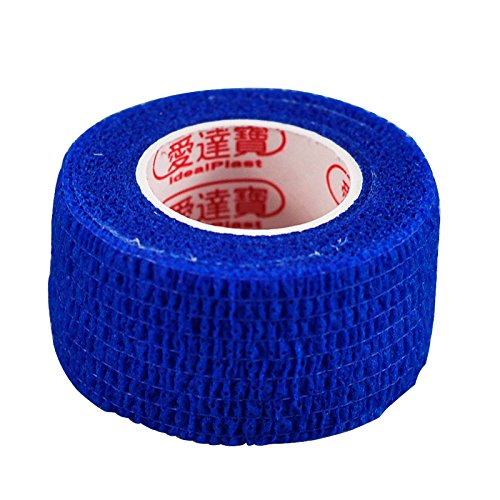 Pack of 3 Rolls Waterproof Self Adhesive Bandage Tape Finger Joints Wrap Sports Care (1inch*6yds, Bl - //coolthings.us