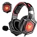 Produktbild Willnorn K8 Gaming Headset für PS4 PC Xbox One, LED Licht Crystal Clarity Sound Professional LED Kopfhörer mit Mikrofon