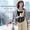 Pawaboo-Pet-Dog-Sling-Carrier-Hand-Free-Drawstring-Dog-Papoose-with-Adjustable-Strap-Breathable-Mesh-Bag-for-Puppy-Cat-Crossbody-Satchel-Dog-Purse-with-Pocket-for-Outdoor-Travel Breathable Mesh Bag for Puppy