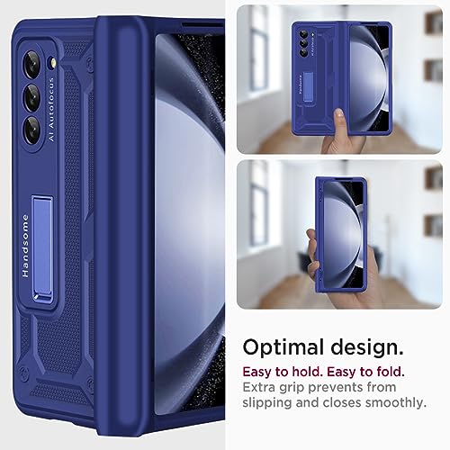 Coque Samsung Z Fold 5 antichoc protégeant la charnière fragile bleu - 6