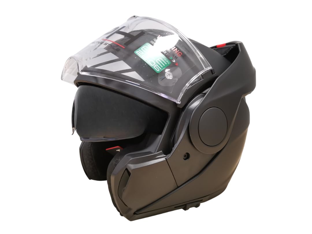 Casco REVERSE MODULARE nero per MOTO e SCOOTER OMOLOGATO ECE 22.06 con PINLOCK