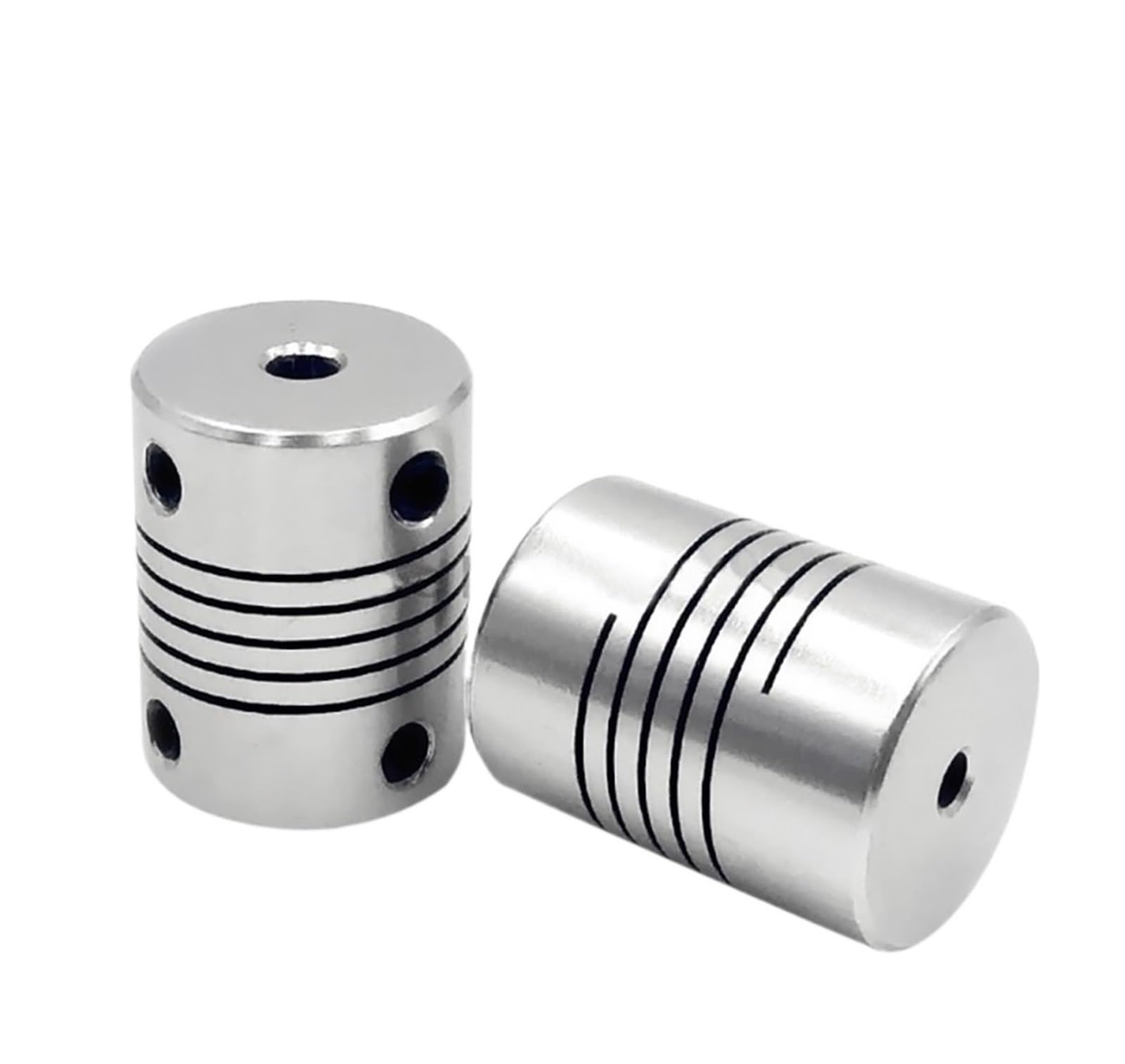 Rigid coupling,Stainless steel rigid coupling 1pcs D19L25 Aluminium Coupling CNC Motor Flexible Shaft Coupling Connector(7mm x 7mm)