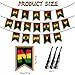 Whaline Black History Month Banner African American Holiday Bunting Garland Colorful Handmade Paper Banner for Home Party Juneteenth Freedom Day Supplies